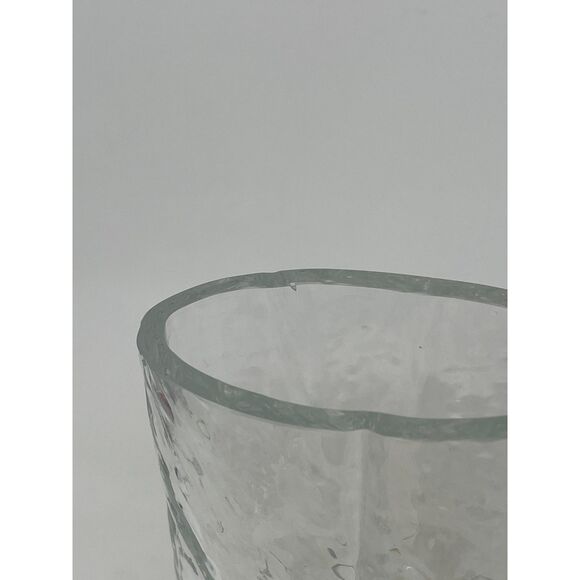 Sunburst Vase Iced Glass by Rune Strand Sea Glasbruk, 1960s Sweden MCM Crystal - Picture 7 of 11